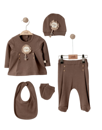 MİNİBORN 5 Lİ ERKEK BEBEK SET 0 - 6 M