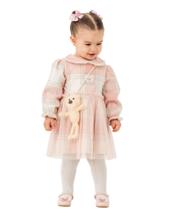 COCOSİSS OYUNCAKLI KIZ ÇOCUK ELBİSE 2-5 Y