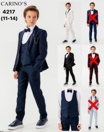 TOPTAN CARİNOS ERKEK 4 LÜ TAKIM 11-14 Y