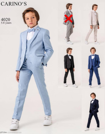 TOPTAN CARİNOS ERKEK 4 LÜ TAKIM 5-8 Y