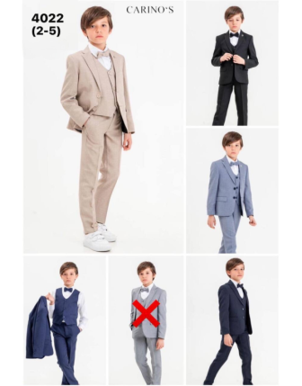 TOPTAN CARİNOS ERKEK 4 LÜ TAKIM 2-5 Y