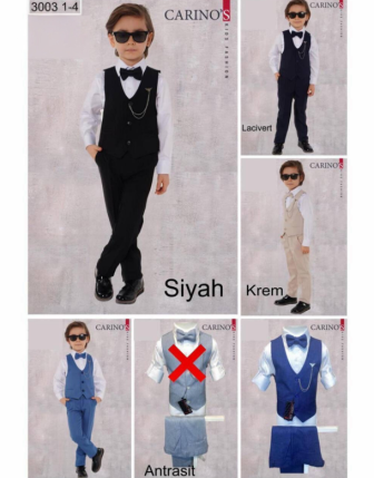 TOPTAN CARİNOS ERKEK 3 LÜ TAKIM 1-4 Y