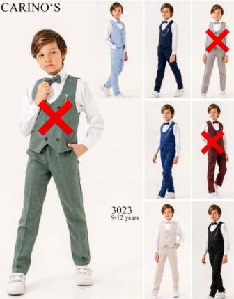 TOPTAN CARİNOS ERKEK 3 LÜ TAKIM 9-12 Y