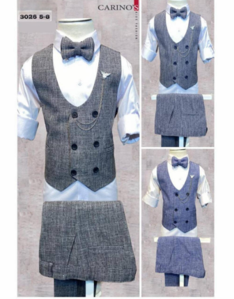 TOPTAN CARİNOS ERKEK 3 LÜ TAKIM 5-8 Y