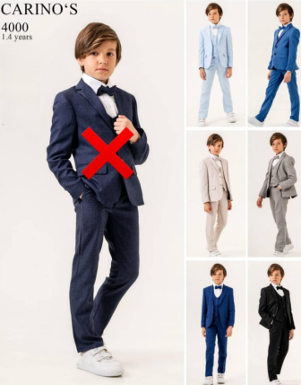 TOPTAN CARİNOS ERKEK 4 LÜ TAKIM 1-4 Y