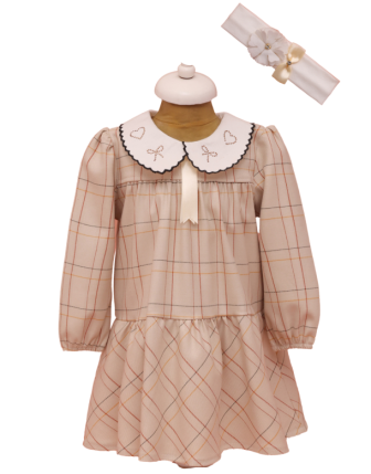 TOPTAN LİLAX KIZ ELBİSE 9 - 24 M