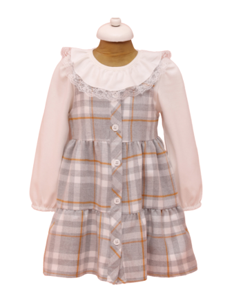 TOPTAN LİLAX KIZ ELBİSE 2 - 5 Y