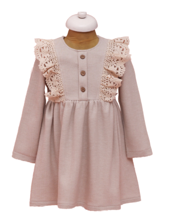 TOPTAN LİLAX KIZ ÇOCUK ELBİSE 2 - 5 Y