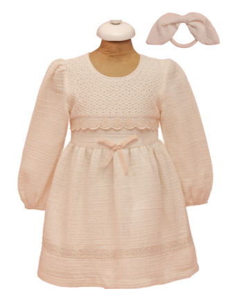 TOPTAN LİLAX KIZ ÇOCUK ELBİSE 2 - 5 Y