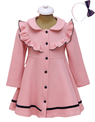 TOPTAN LİLAX KIZ ÇOCUK ELBİSE 2 - 5 Y