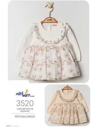 MİNİBORN KIZ BEBEK ELBİSE 3 - 18 M
