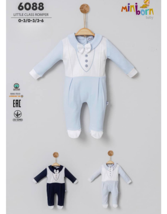 MİNİBORN ERKEK BEBEK TULUM  0 - 6 M