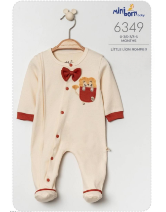 MİNİBORN ERKEK BEBEK TULUM  0 - 6 M