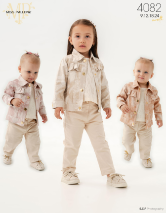 TOPTAN MISS PALLONE KIZ BEBEK 3 LÜ TAKIM 9 - 24 M