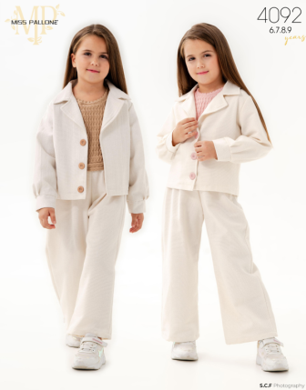 TOPTAN MISS PALLONE KIZ ÇOCUK 3 LÜ TAKIM 6 - 9 Y