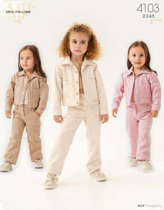 TOPTAN MISS PALLONE KIZ ÇOCUK 3 LÜ TAKIM 2 - 5 Y