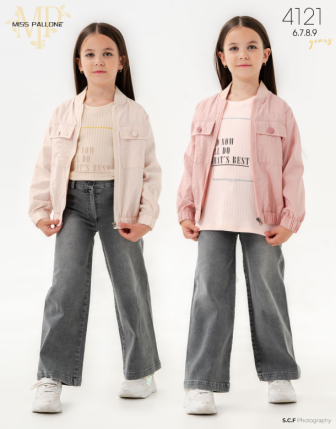 TOPTAN MISS PALLONE KIZ ÇOCUK 3 LÜ TAKIM 6 - 9 Y