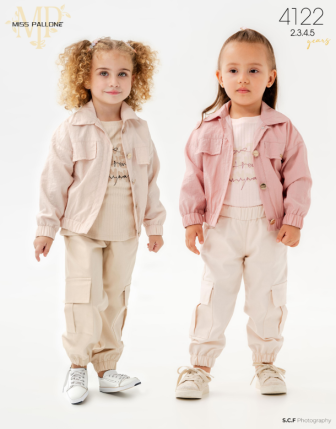 TOPTAN MISS PALLONE KIZ ÇOCUK 3 LÜ TAKIM 2 - 5 Y