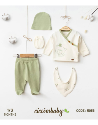TOPTAN CİCCİMBABY ERKEK BEBEK 5 Lİ TAKIM
