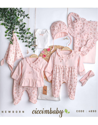 TOPTAN CİCCİMBABY KIZ BEBEK 10 LU TAKIM