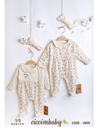 TOPTAN CİCCİMBABY KIZ BEBEK TULUM