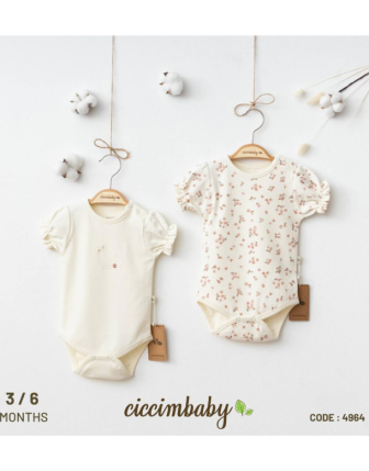 TOPTAN CİCCİMBABY KIZ BEBEK ÇITÇITLI BADİ