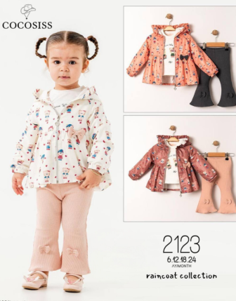 TOPTAN KIZ BEBEK 3 LÜ TAKIM 6 - 24 M