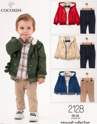 TOPTAN ERKEK BEBEK PAPYONLU 3 LÜ TAKIM 6 - 24 M