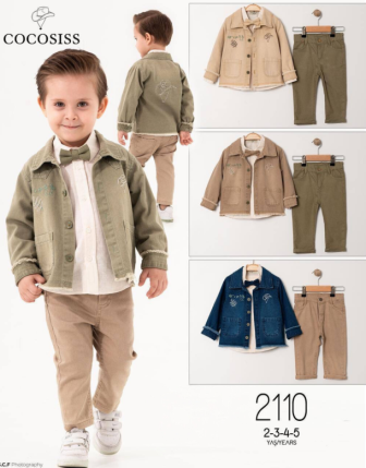 TOPTAN ERKEK ÇOCUK PAPYONLU 3 LÜ TAKIM 2 - 5 Y