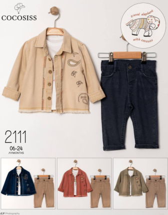 TOPTAN ERKEK BEBEK 3 LÜ TAKIM 6 - 24 M