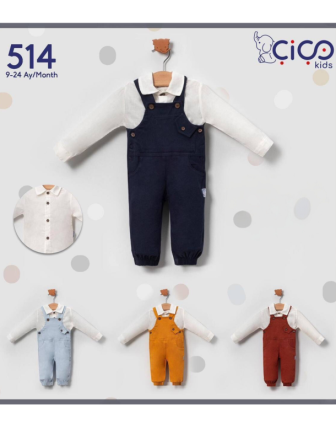 TOPTAN ERKEK BEBEK 2 Lİ  TULUM 9 - 24 M