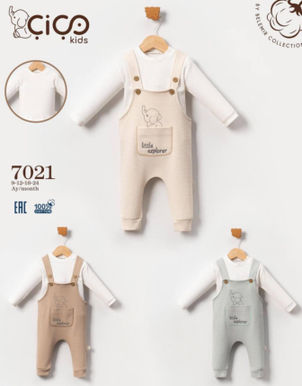 TOPTAN ERKEK BEBEK 2 Lİ TULUM 9 - 24 M