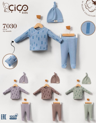 TOPTAN ERKEK BEBEK ŞAPKALI 2 Lİ TAKIM 3 - 9 M