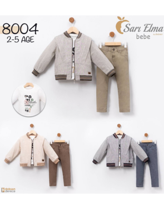 TOPTAN ERKEK ÇOCUK BADİLİ 3 LÜ TAKIM 2 - 5 Y