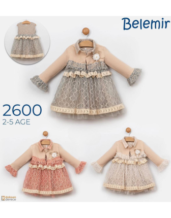 TOPTAN KIZ ÇOCUK ELBİSE 2 - 5 Y