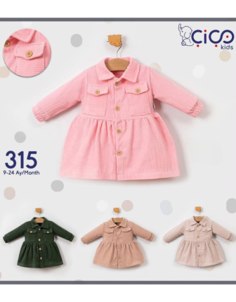 TOPTAN KIZ BEBEK ELBİSE 9 - 24 M