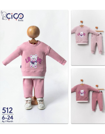 TOPTAN KIZ BEBEK 2 Lİ TAKIM 6 - 24 M