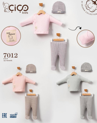 TOPTAN KIZ BEBEK ŞAPKALI 2 Lİ TAKIM 3 - 9 M