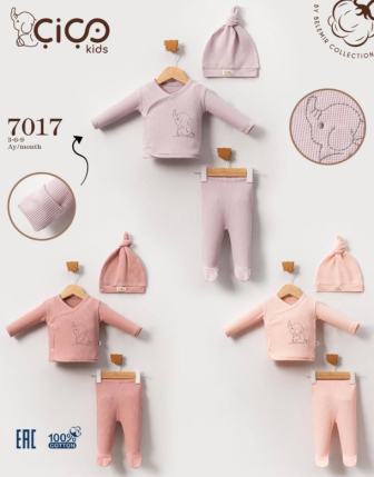 TOPTAN KIZ BEBEK ŞAPKALI 2 Lİ TAKIM 3 - 9 M