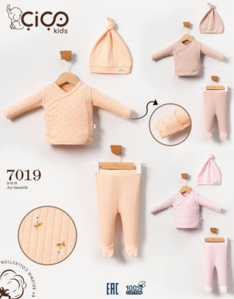 TOPTAN KIZ BEBEK ŞAPKALI 2 Lİ TAKIM 3 - 9 M