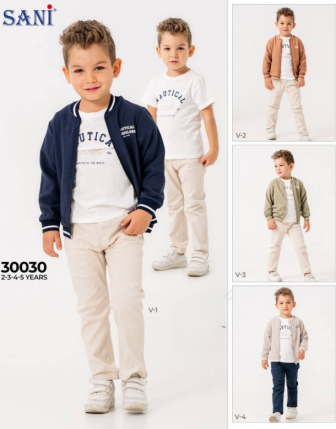 TOPTAN SANİ ERKEK ÇOCUK 3 LÜ TAKIM 2 - 5 Y