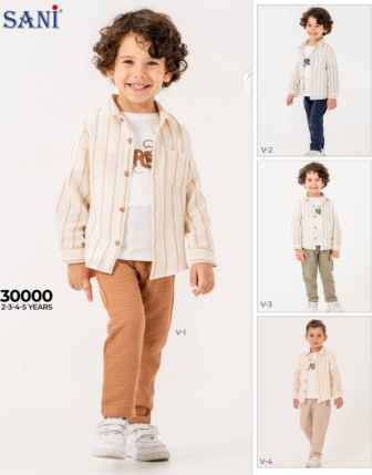 TOPTAN SANİ ERKEK ÇOCUK 3 LÜ TAKIM 2 - 5 Y