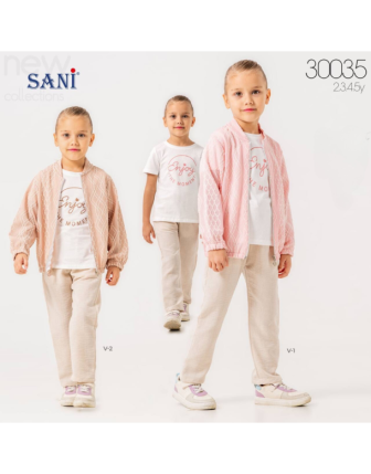 TOPTAN SANİ KIZ ÇOCUK 3 LÜ TAKIM 2 - 5 Y