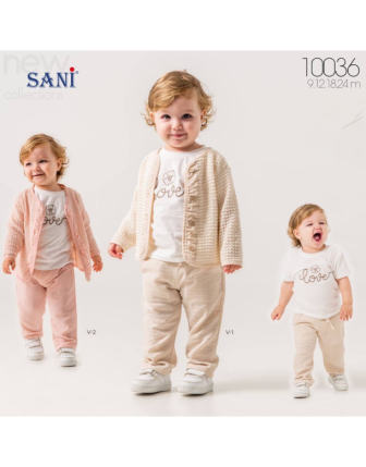 TOPTAN SANİ KIZ BEBEK 3 LÜ TAKIM 9 - 24 M