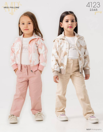 TOPTAN MISS PALLONE KIZ ÇOCUK 3 LÜ TAKIM 2 - 5 Y