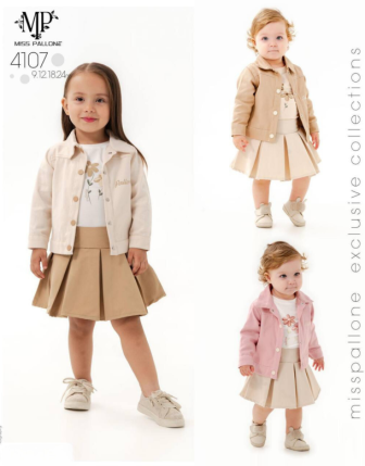 TOPTAN MISS PALLONE KIZ BEBEK 3 LÜ TAKIM 9 - 24 M