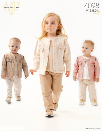 TOPTAN MISS PALLONE KIZ BEBEK 3 LÜ TAKIM 9 - 24 M