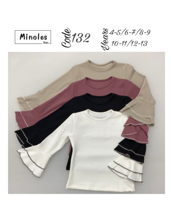 TOPTAN MİNOLES KIZ ÇOCUK TEK ÜST 4 - 13 Y