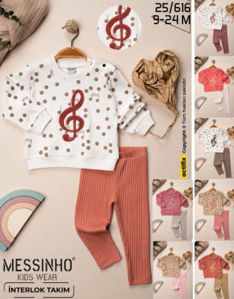 TOPTAN DECO KIZ BEBEK 2 Lİ TAKIM 9 - 24 M