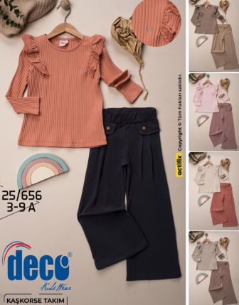 TOPTAN DECO KIZ ÇOCUK 2 Lİ TAKIM 3 - 9 Y
